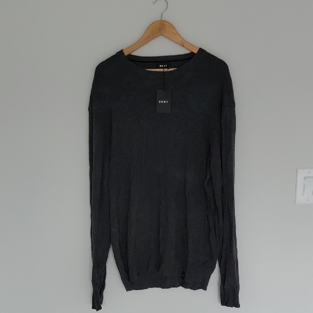 DKNY Charcoal Long Sleeve Top